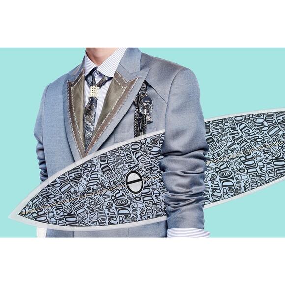 Dior Kim Jones Shawn Stussy 2020 Logo Surfboard Rare Limited Edition 99 / 100 - Picture 2 of 8